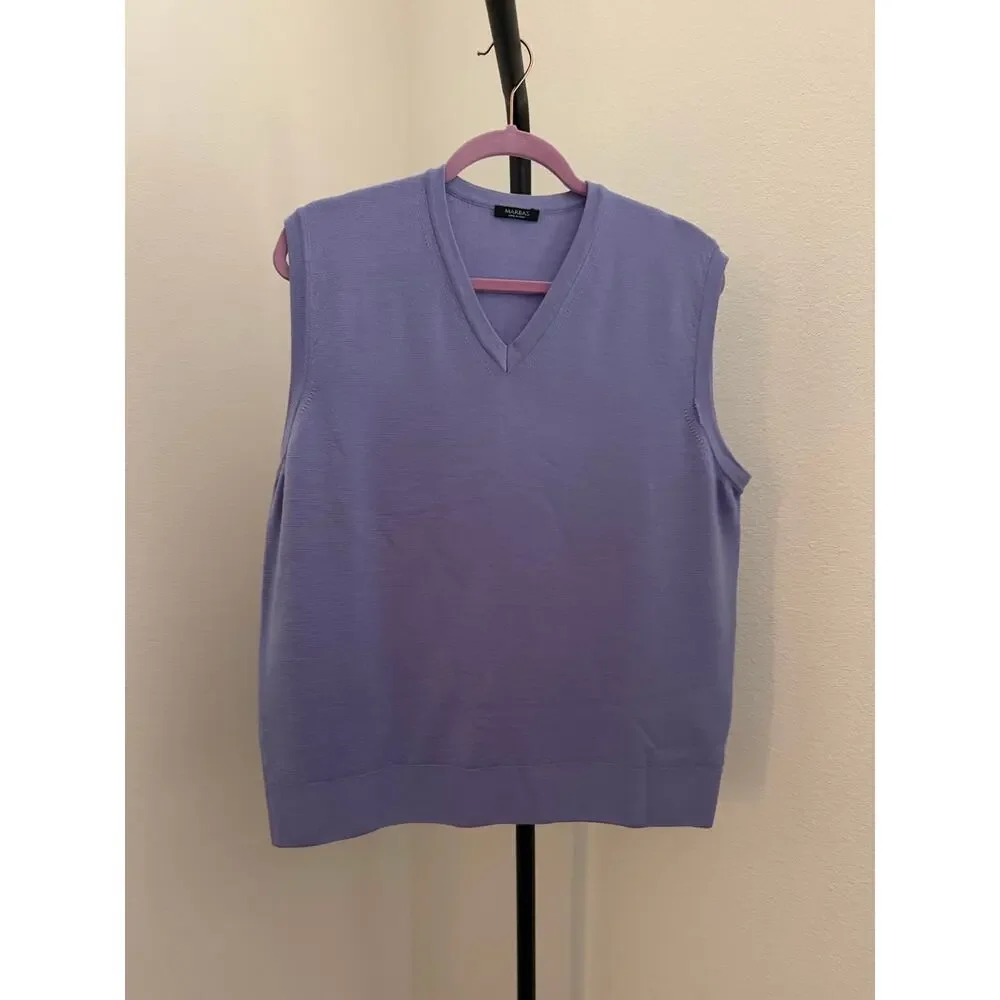 Marbas golf wool purple vest size medium